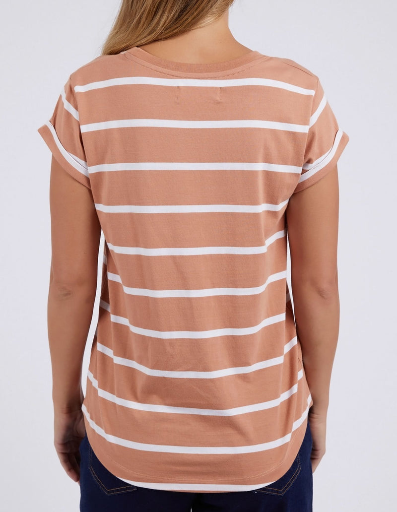 Manly Stripe Tee - Clay