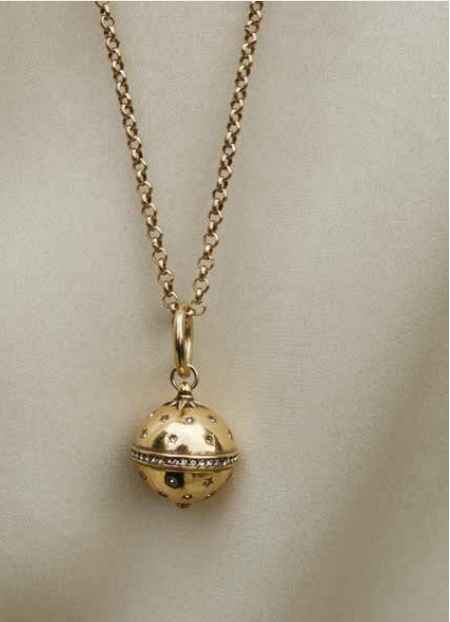 2018-1051 Necklace - Astro Gold Big Ball*