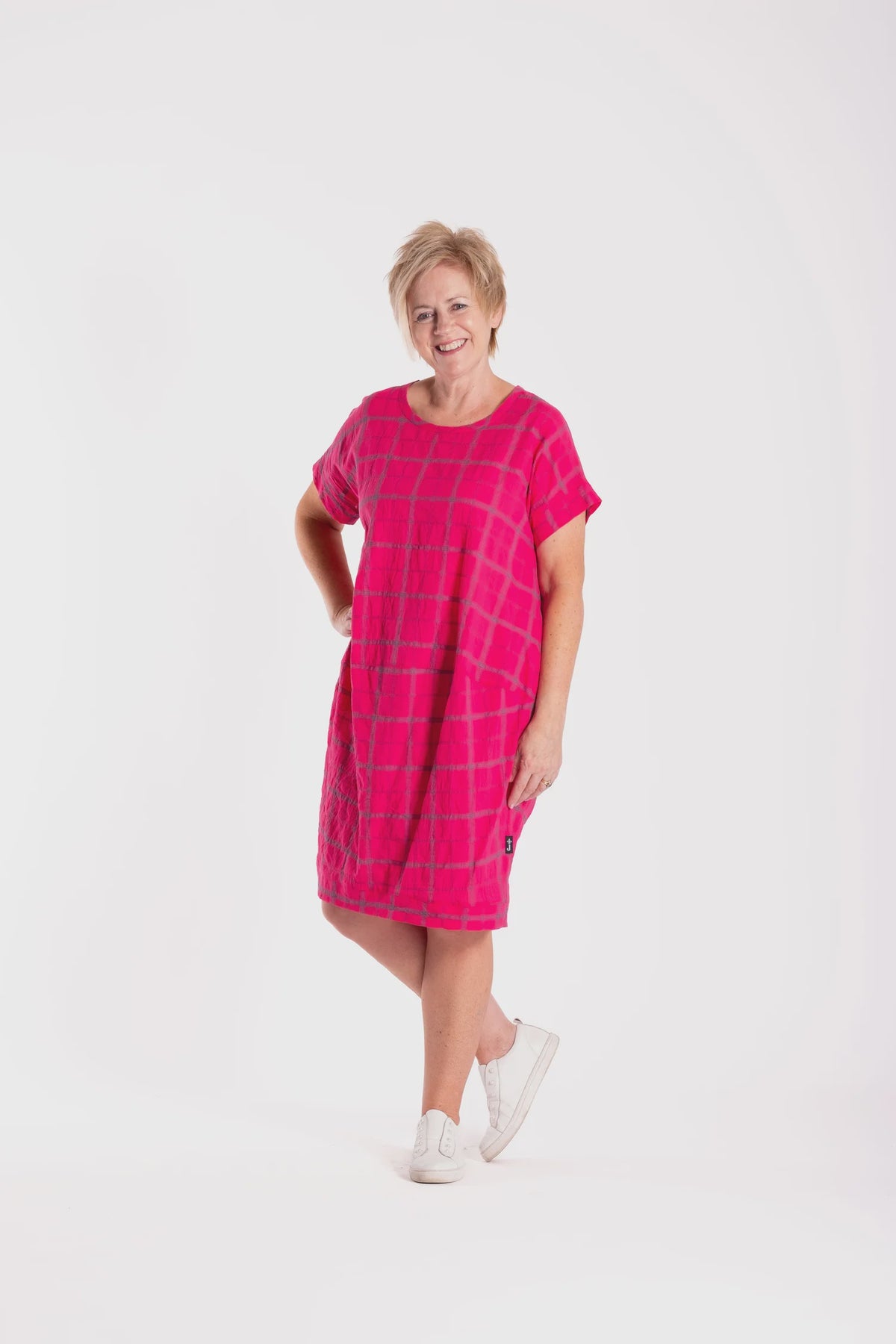 Skylar Dress - Pink Check