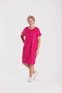 Skylar Dress - Pink Check