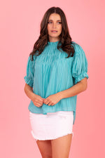 Abby Top - Aqua