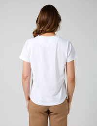 Ace Tshirt - White Leopard Cross