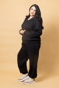Adalee Pant - Embossed Black