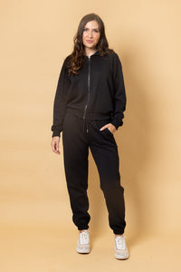 Adalee Pant - Embossed Black