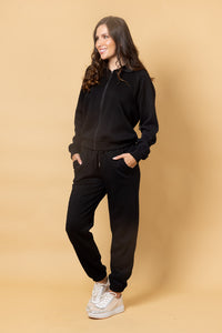 Adalee Pant - Embossed Black