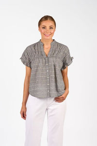 Addison Top - Black Check