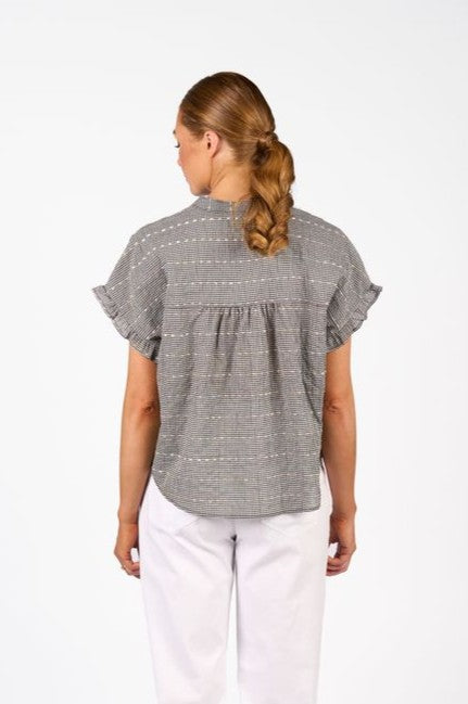 Addison Top - Black Check