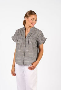 Addison Top - Black Check