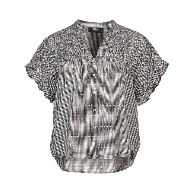 Addison Top - Black Check