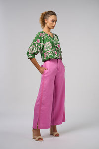 Aisha Shirt - Tea Leaf Multi