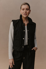 Argo Crop Vest - Black