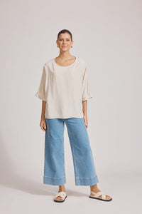 Alesia Relaxed Top - Tusk