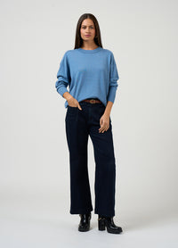 Alexi Sweater - Chambray - Girl Next Door Fashion