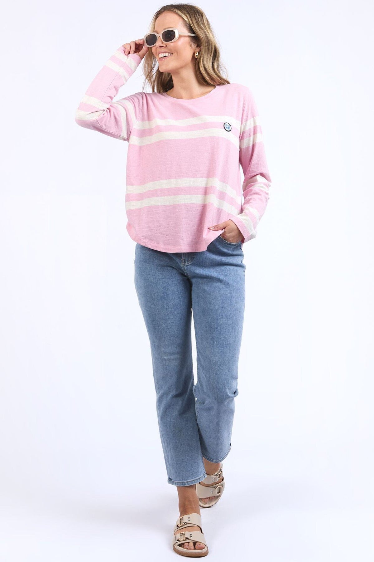 Allegra L/S Tee - Soft Pink
