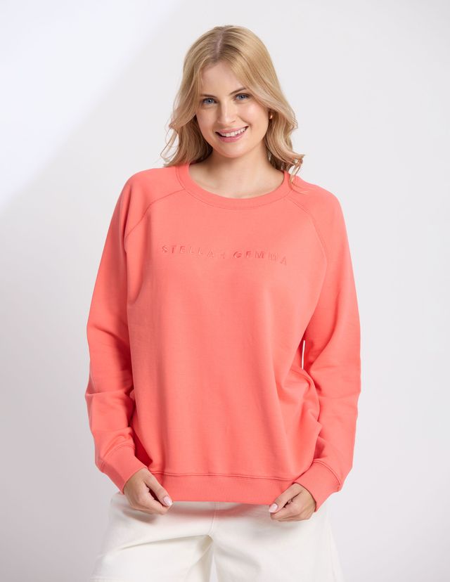 Classic Sweat - Coral Embroidered Logo