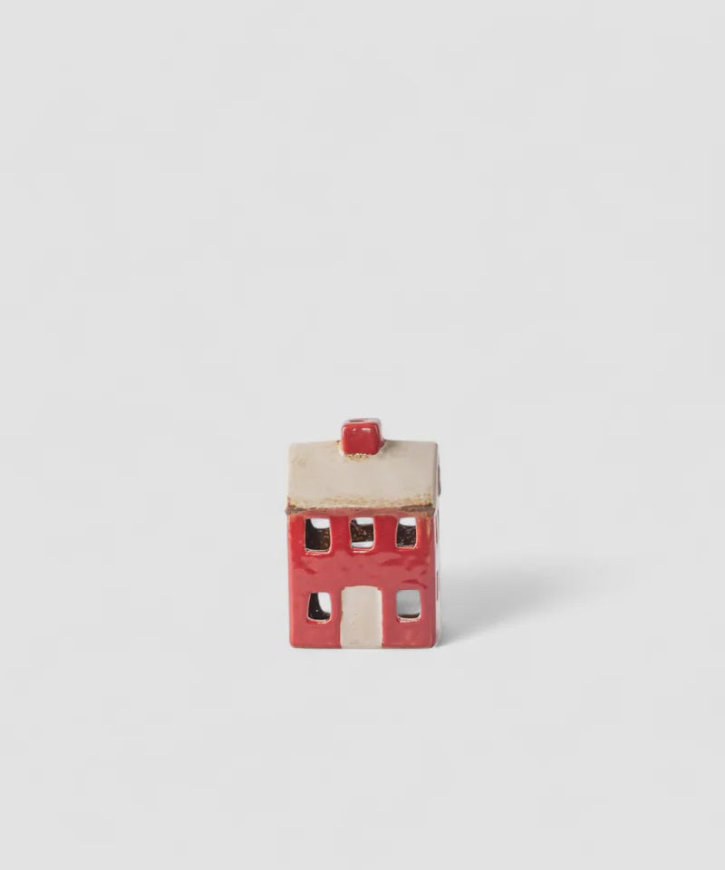 Alsace Petite Tea Light Chalet Red Cream
