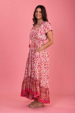 Alvin Maxi Dress - Pink Boho