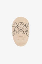 Toddler Bamboo No Show Sock - Teddy Oat