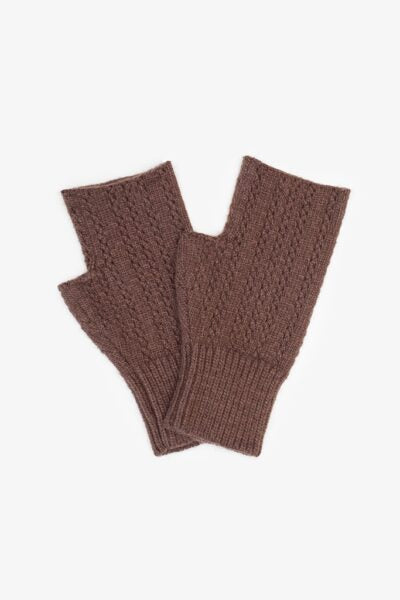 Florence Fingerless Gloves - Chocolate