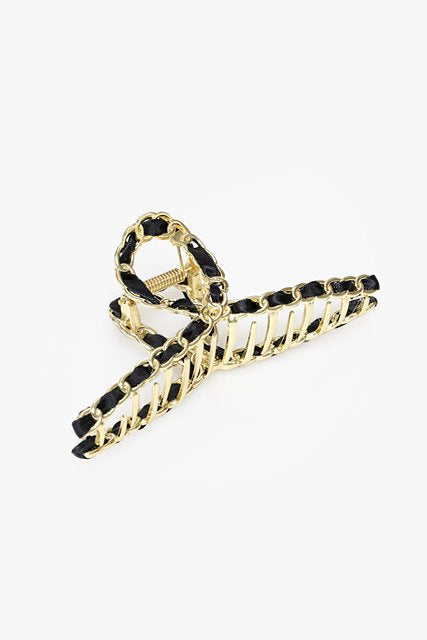 Chain Claw Clip - Gold & Black