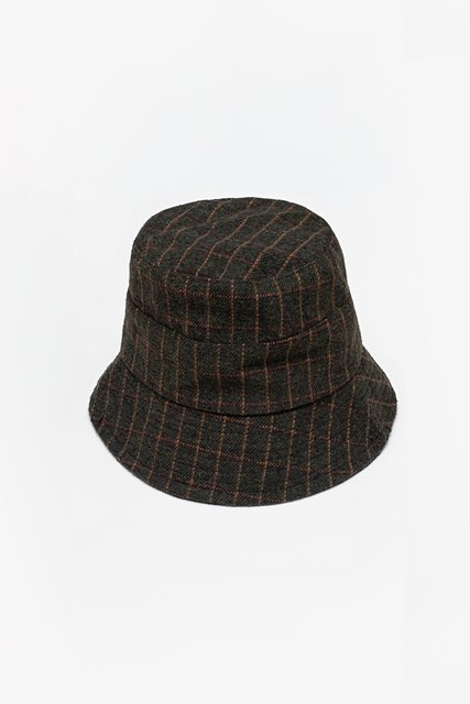 Huntsman Check Bucket Hat - Khaki
