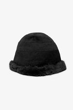 Fur Trim Hat - Black