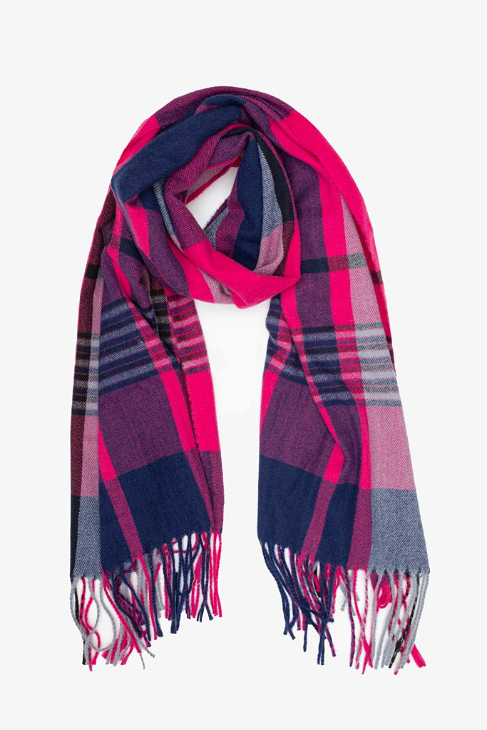 Berry Nights Plaid Scarf