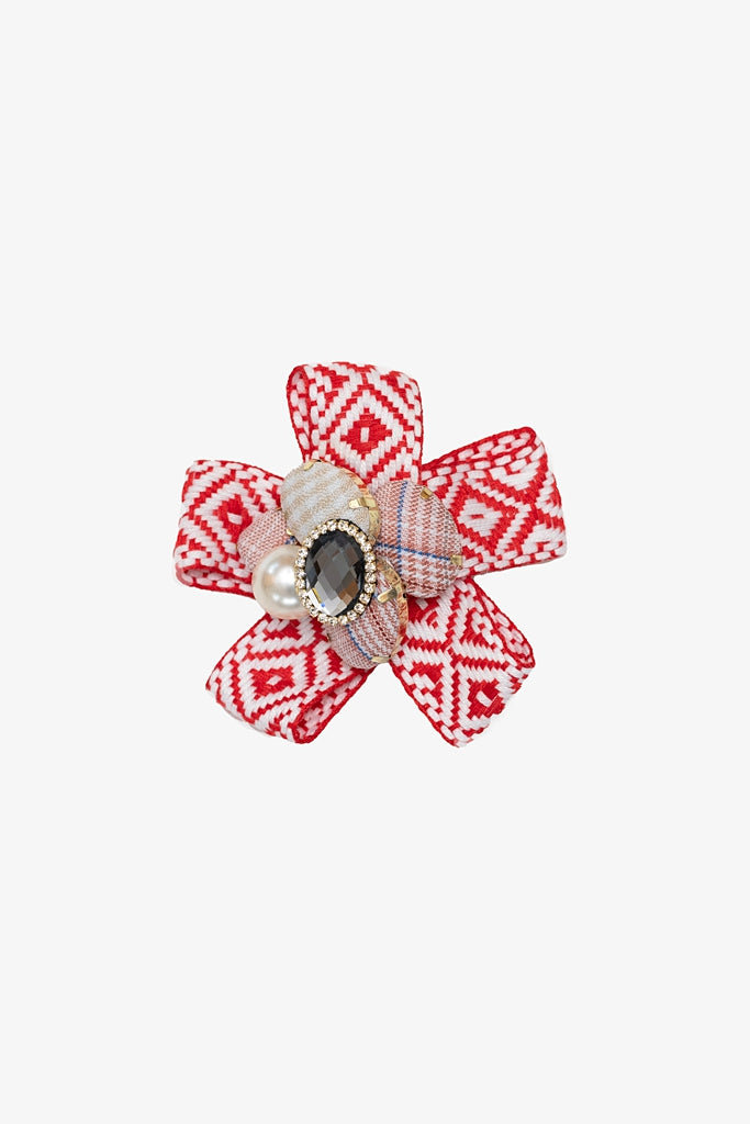 Scarlett Rosette Brooch