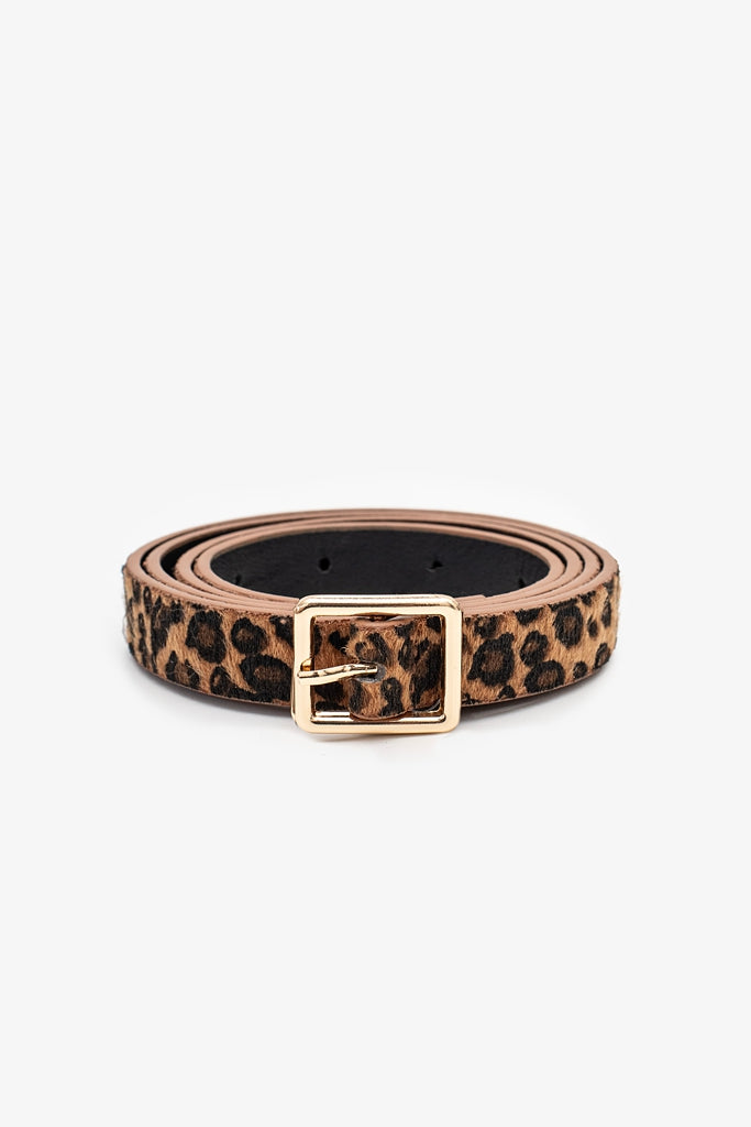 Leopard Belt - Tan