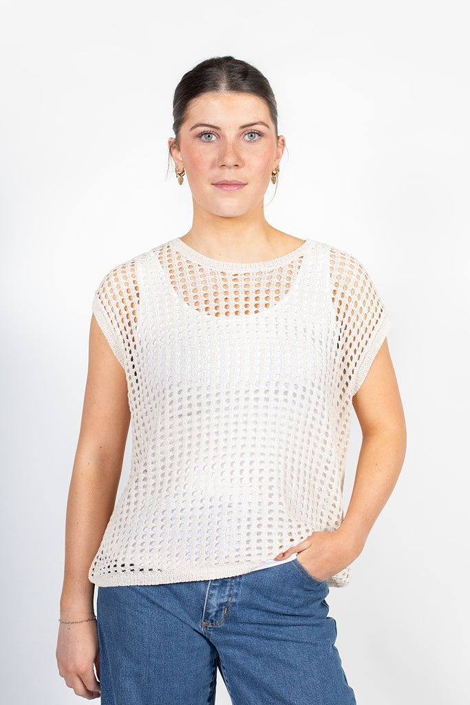 Chelsea Vest - Vanilla Gold