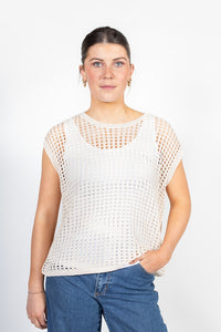 Chelsea Vest - Vanilla Gold