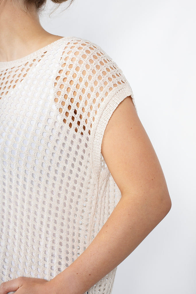Chelsea Vest - Vanilla Gold