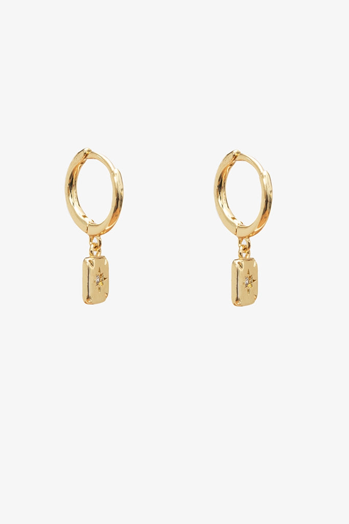 Petite Lucca Huggie Earring - Gold