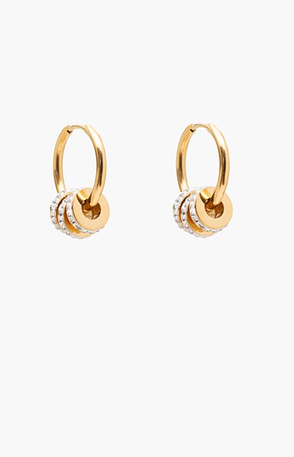 Runway Hoop Earring - Diamante Rings