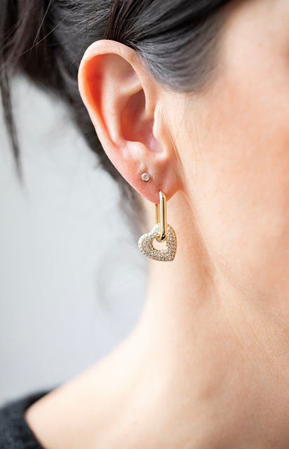 Sweetheart Hoop Earring