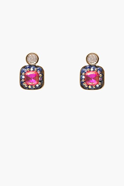 Tickled Pink Crystal Earring