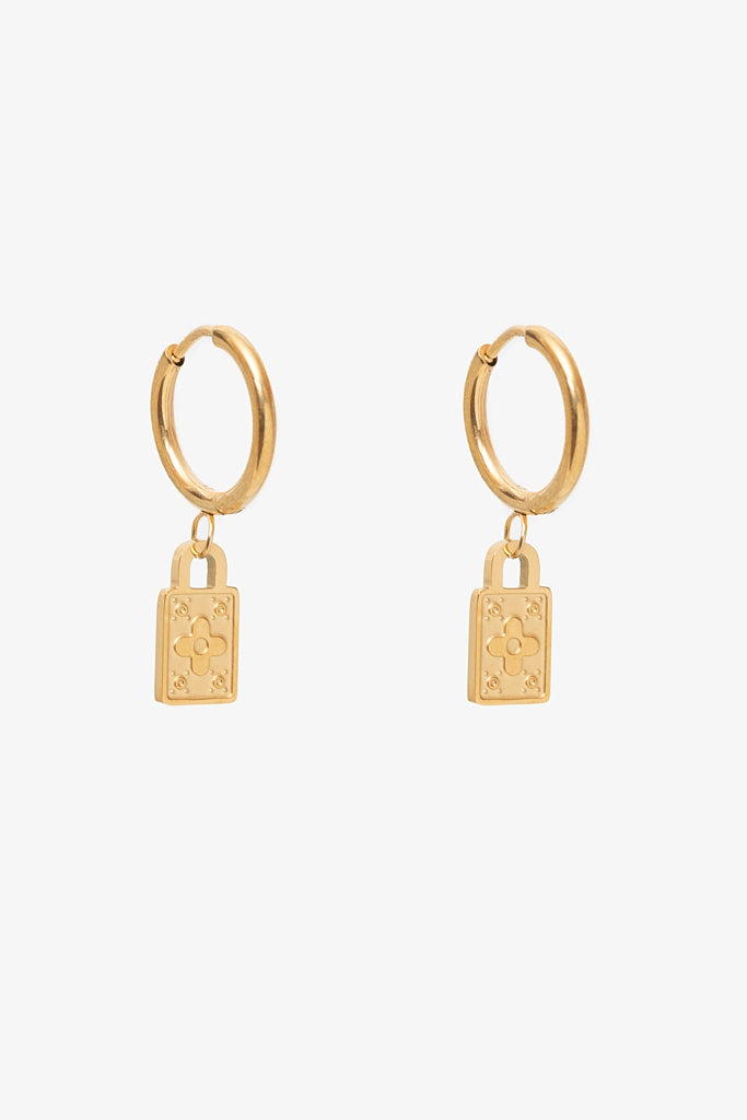 Locket Earring - Gold