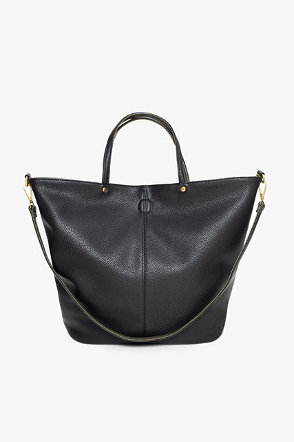 Hartley Reversible Tote - Black & Khaki