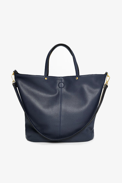 Hartley Reversible Tote - Navy & Silver