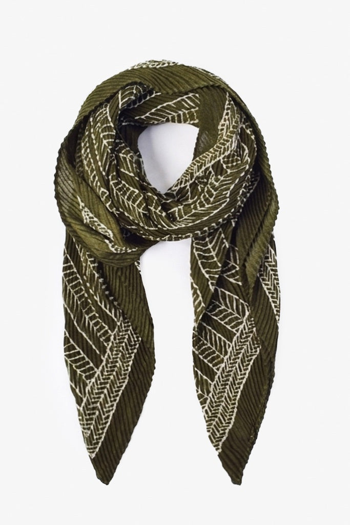 Large Pleated Scarf - Nomad