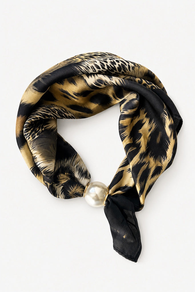 Pearl Fasten Neck Tie - Safari Blend