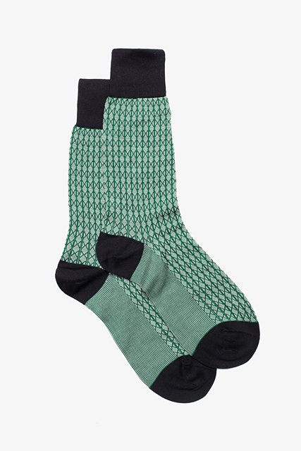 Mens Link Sock - Green