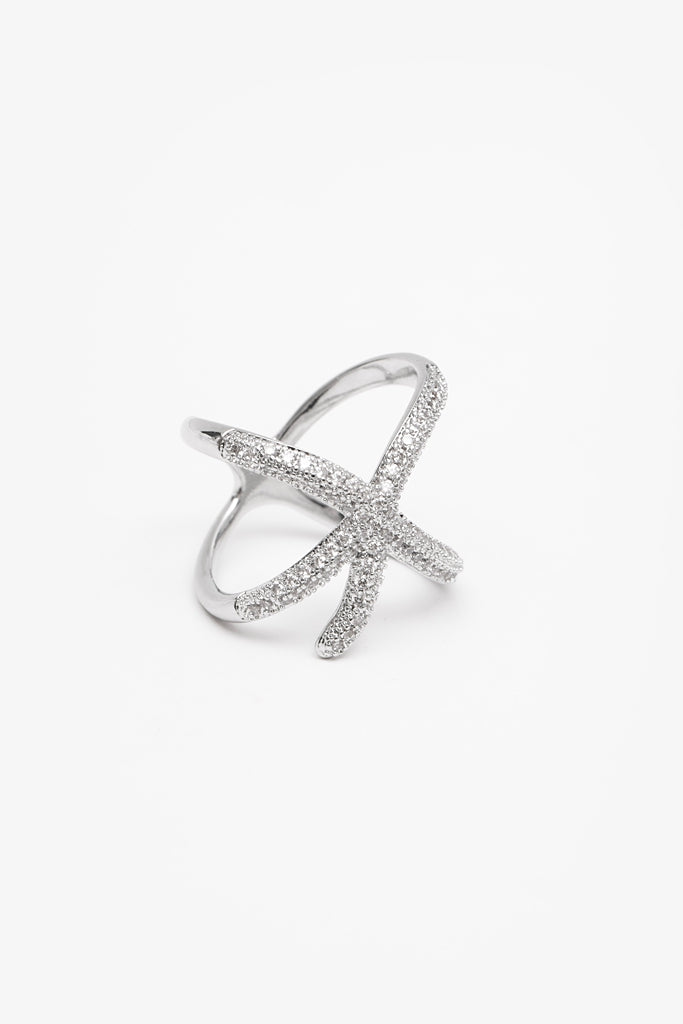Scarf Ring - Silver Star