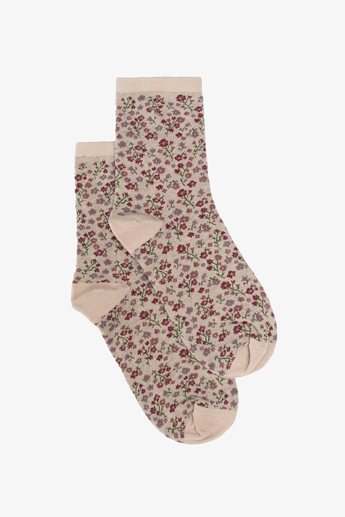 Wild Flowers Sock - Oat