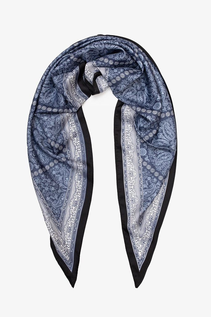 Triangle Scarf - Coastal Paisley