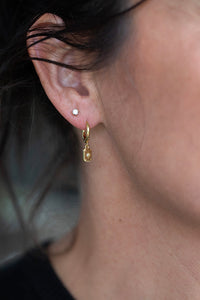Petite Lucca Huggie Earring - Gold