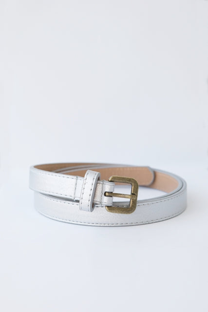 Silver Block Belt