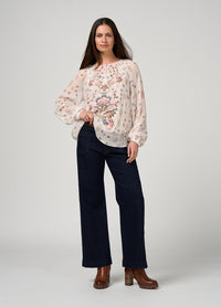 Antoinette Top - Bone Multi - Girl Next Door Fashion