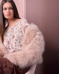 Antoinette Top - Bone Multi - Girl Next Door Fashion