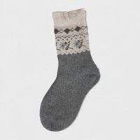 Après Mid Sock - Charcoal w Oatmeal